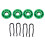 12 x Set Front Power Window Regulator Guide Roller for  9-5 9-3 900 7