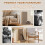 PawHut PawHut Cat Scratching Board Wall Mounted 57.5H cm Brown 6