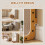 PawHut PawHut Cat Scratching Board Wall Mounted 57.5H cm Brown 5