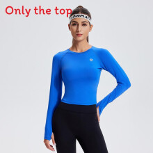 (Bright Blue,XXXL)Women Sportwear Slim Fit Polyester Yoga Shirt For Gym Running And Workout