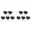10X 2 Keys Rubber Button Key Remote Control for  Yaris Rav4  Mr2 Celica 1