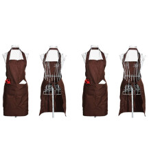4X Plain Apron Front Pocket for Butchers Chefs Kitchen Cooking Baking Waiter - Brown