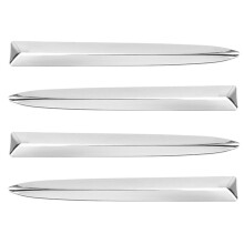 2Pair Car Chrome Front Bumper Upper Moulding Strips Cover Trim for 500 2008-2015 735455041 735455042