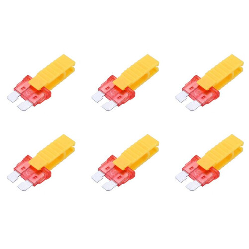 6X Car Automobile Fuse Puller Extraction Tools for Car Fuse (Yellow)
