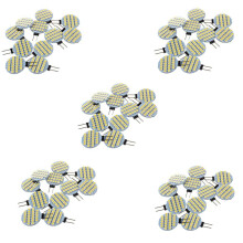 50x G4 SMD 24 LED Cabinet Marine Car Bulb Lamp 12V Warm White Light