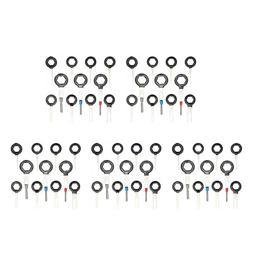 55PCS Auto Car Plug Circuit Board Wire Harness Terminal Extraction Pick Connector Crimp Pin Back Needle Remove Tool Set