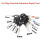 55PCS Auto Car Plug Circuit Board Wire Harness Terminal Extraction Pick Connector Crimp Pin Back Needle Remove Tool Set 9
