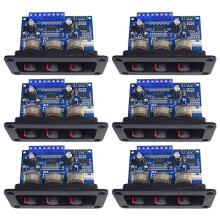 6X 2.1 Channel Digital Power Amplifier Board 2X25W+50W 5.0 Subwoofer Class D Audio Amplifier Board 12-20V