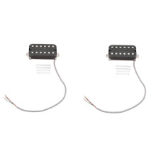 2X Chitarra Elettrica Humbucker Pickups Neck Alnico V Pickup Nero