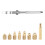 Heat Insert Nut Iron Tip TS100 Soldering Iron Tip Insert Internal Thread  M2-M8 Brass Hot Melt Insert Nut Insertion 1