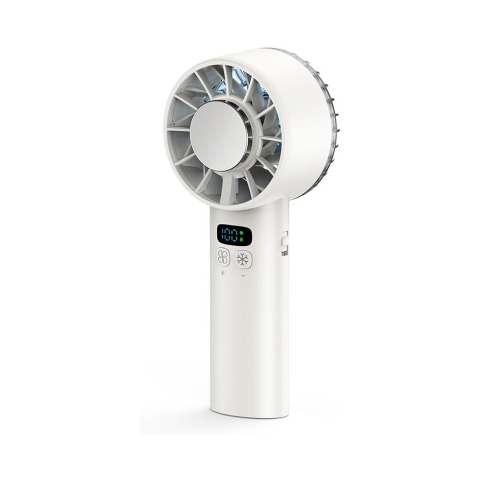 Portable Handheld Fan 5200Mah Usb Rechargeable Turbo Cooling Fan With Digital Display 8589416312775