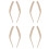 4X Car Left/Right Inner Door Handle Cover for  X1 E84 2010-2016 Beige 1