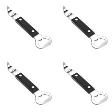 Abridor de Garrafas Perfurador, Abridor de Latas Manual de Aço Inoxidável, 4 Pacote