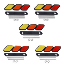 5X Tri-Color Grille Badge Embleem voor Tacoma 4Runner Highlander RAV4
