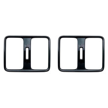2X voor Vezel HR-V HRV 2021 2022 Interieur Auto Glanzend Zwart Achterbank Airconditioning Vent Cover Trim Decoratie