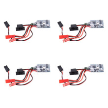 4X Rc ESC 10A Brushed Motor Speed Controller for Rc Car Boat W/O Brake Without Brake