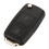 5X 2 Button Keyless Entry Remote Flip Folding Car Key Fob Shell Case and Button Pad Compatible with  MK4 Bora 3