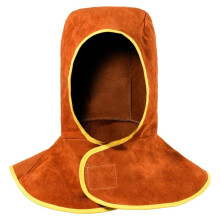 Welding Hood Leather Thickened Heat-Insulating and Anti-Scalding Cap for Welders, Anti-Spatter Welding Headgear