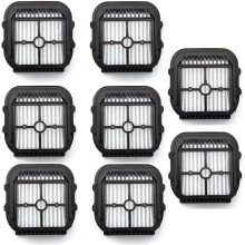 8Stück Filter für Laresar S7 Pro Nass- und Trockensauger Ersatz, Waschbares Wiederverwendbares Zubehör für Staubsauger