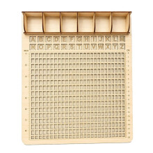 Tube Beads Bracelet Making Board Tray Handmade Wooden Measuring Tool for DIY Gifts,