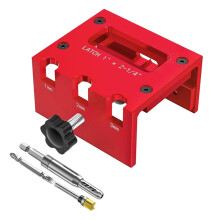Deurslot Mortise Gereedschap voor Router, Aluminiumlegering, Deurslot Installatiekit, voor 1-3/8" & 1-3/4" Dikke Houten Deuren
