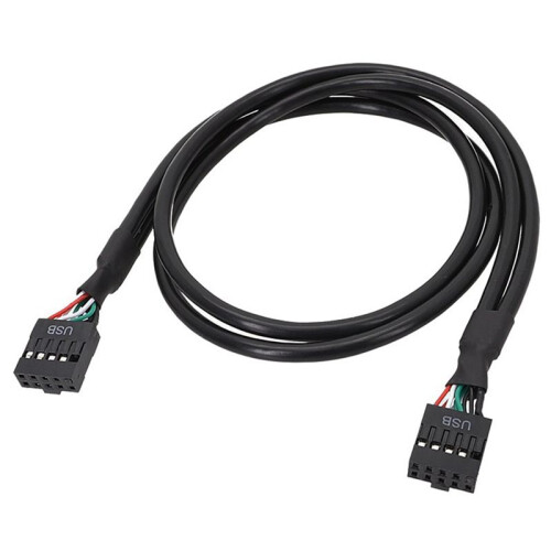Mainboard USB 9PIN Female to Female Internal Cable USB2.0 Internal Mainboard Header Cable