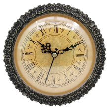 Insertar Reloj de Cuarzo Clásico de 150 mm con Números Romanos para Movimiento de Reemplazo de Bricolaje para Decoración del Hogar, Piezas de