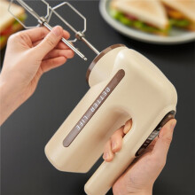 Mixeur Électrique Sans Fil à Main 5 Vitesses avec Deux Fouets Détachables pour Kit de Pâtisserie, Idée Cadeau