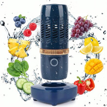 Machine à Laver les Fruits et Légumes Portable, avec Technologie de Purification OH-Ion pour Nettoyer les Légumes, les Grains et la Viande Bleue