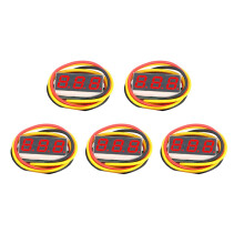 0.28 Inch Micro LED Digital Voltmeter  0-100V Car Auto Motorcycle Voltage Tester Meter Detector Red LED 5pcs