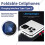 A50 Pro Flip Phone Dual SIM Card GSM Gravação Automática de Chamadas Tela de 2,4 Polegadas Celulares Dobráveis Tipo C Branco 10