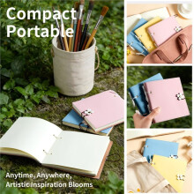 Stylish Notebook with A Floral Design-Portable and Perfect for Journaling or Stamping,240pages