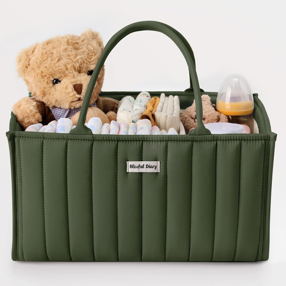 Photos - Nappies Blissful Diary Nappy Caddy Organiser, Baby Diaper Caddy for Nappy Station, Styli
