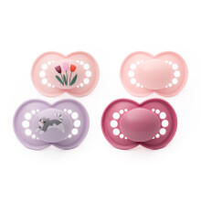 MAM Original Soothers | 6-18 Months | 4 Pack | Sustainable Materials | Baby Acce