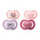 MAM MAM Original Dummies, 6-18M, 4 Pack, Orthodontic Design, Pink/Purple 1
