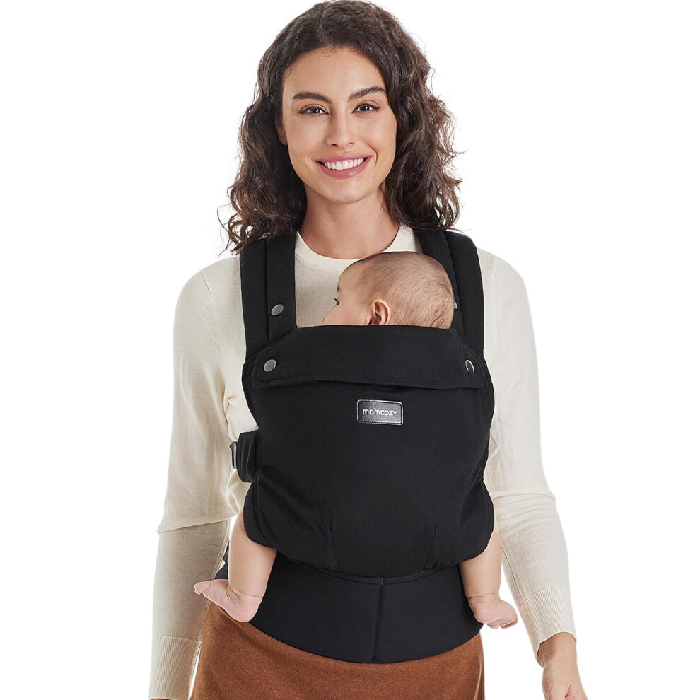 Photos - Baby Hygiene Momcozy Baby Carrier for 3-24M/3.2-20kg, Waist 64-127cm, Cotton Black