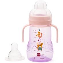 MAM Trainer+ Baby Bottle | 1 Pack (1 x 220ml) | Suitable from 4+ Months for Inde