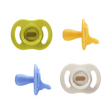 Tommee Tippee Ultra-Light StayPut Dummy, 6-18m, 4-Pack, One-Piece Silicone Sooth