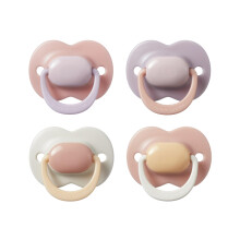 Tommee Tippee Ultimate Fit Soother, 6-18 Months, 4 Pack, Colour Blocked, Orthodo