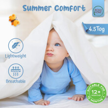 Rohi 45 Tog Cot Bed Duvet – Microfibre AntiAllergy Toddler Duvet – Lig