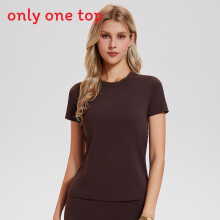 (Coffee,XL)Summer Women Round Neck Tshirt With Soft Fabric For Yoga And Casual Wear