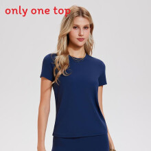 (Navy,S)Summer Women Round Neck Tshirt With Soft Fabric For Yoga And Casual Wear