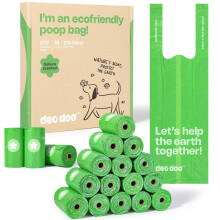 Poo Bags Dogs with Tie Handles Sakura Scented Poop Bags 270 Counts 18 Rolls Leak