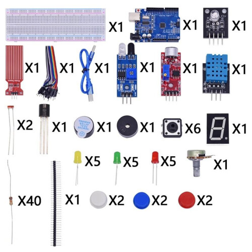 For  R3 Development Board Getting Started Easy Learning Kit 830 Hole Breadboard Parts Kit  Kit,A 1