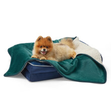 LE SURE Waterproof Dog Blanket Washable - 80x60cm Puppy Fleece Blanket For Small