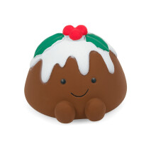 Petface Chrissie Christmas Pudding Latex Dog Toy with Built-In Squeaker (Pack of