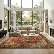 240cmx320cm (8ftx10.5ft) Traditional Cashmere Rugs-Extra Large Non Slip Livingroom Carpet | Best Selling Rugs OnBuy