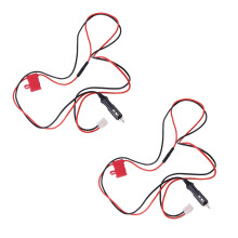 2X 12V Power Cord Cable Cigarette Lighter for TM-241/261/281 for for FT-8800R/8900R J6323A