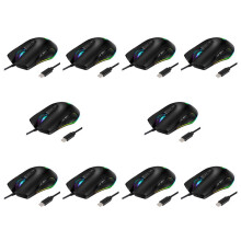10X USB C Mouse Type C Ergonomic Wired Mouse RGB Gaming Mouse Optical Mouse