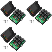 3X New RB-R6F6-3 Car Relay Box Modified Socket Car Junction Box Fuse 12V Automotive Universal Fuse Panel